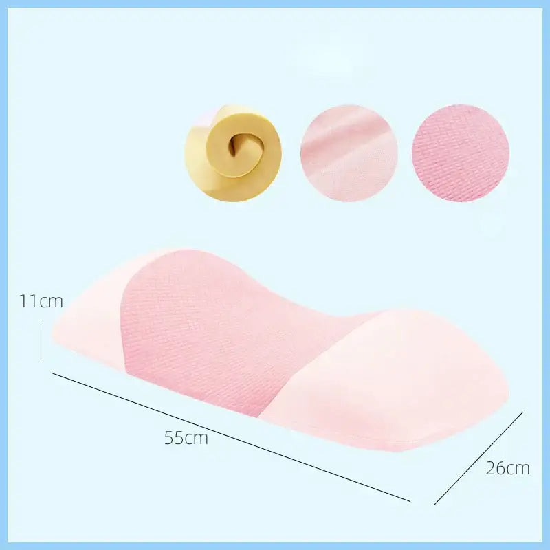 DecorBites™ Lumbar Support Memory Foam Pillow for Back Muscle Relaxation
