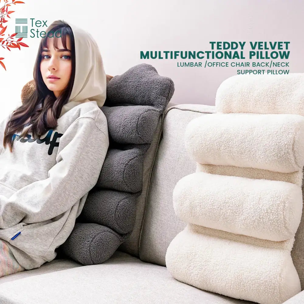 DecorBites™ Lumbar Support Pillow - Adjustable Back Support for Office Chair