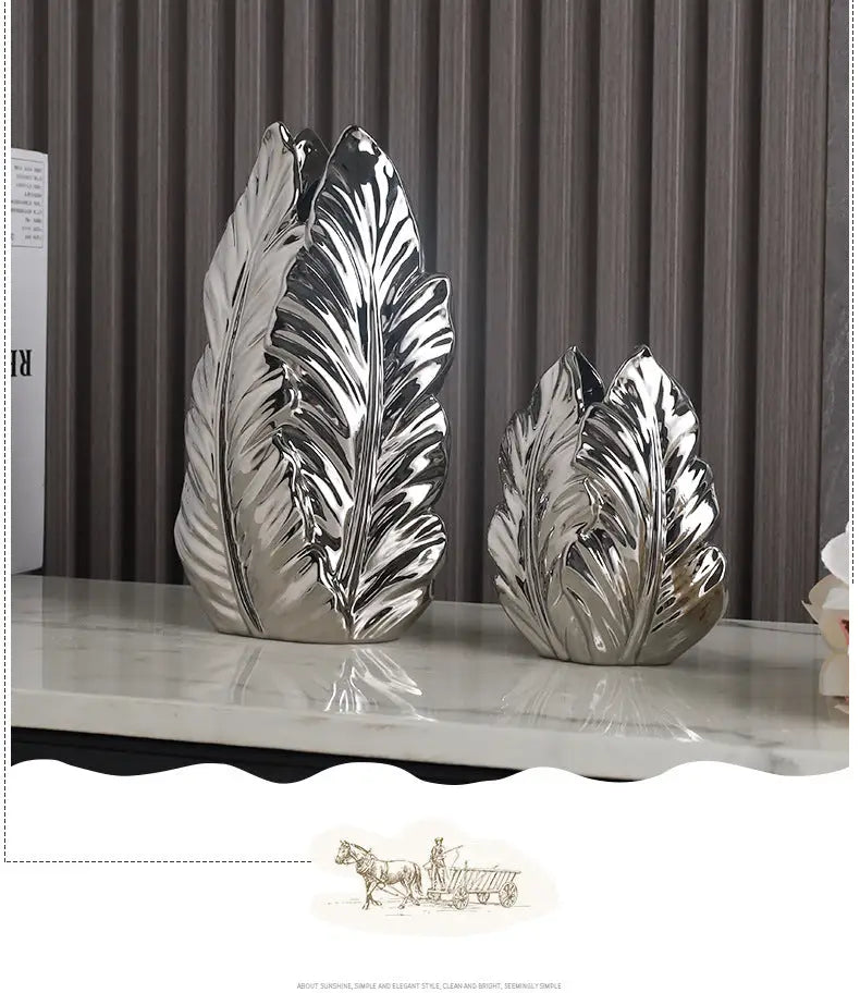 DecorBites™ Luxurious Gold Ceramic Vases for Home Decor