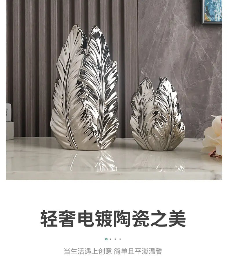DecorBites™ Luxurious Gold Ceramic Vases for Home Decor