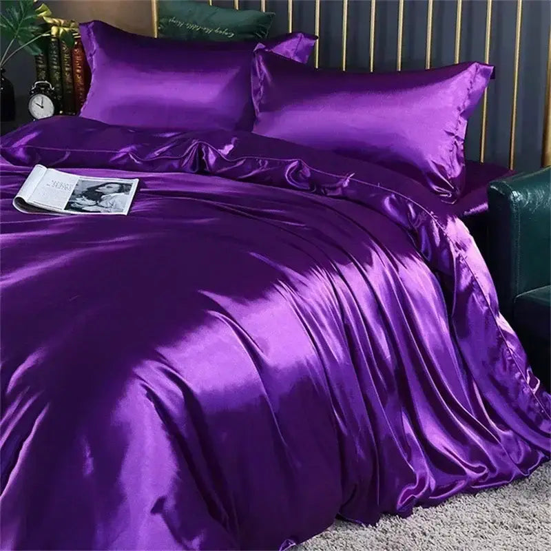 DecorBites™ Luxurious Mulberry Silk Bedding Set | Queen & King Sizes