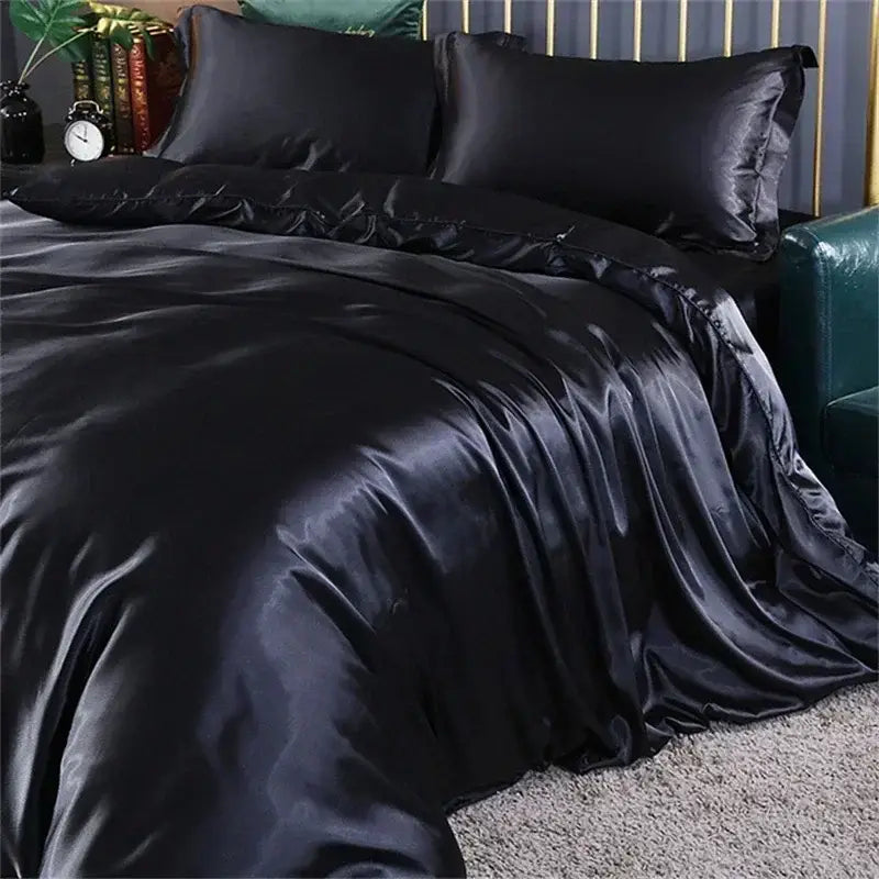 DecorBites™ Luxurious Mulberry Silk Bedding Set with Sheets