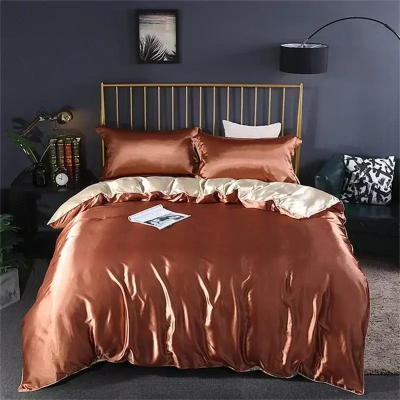 DecorBites™ Luxurious Mulberry Silk Bedding Set with Sheets