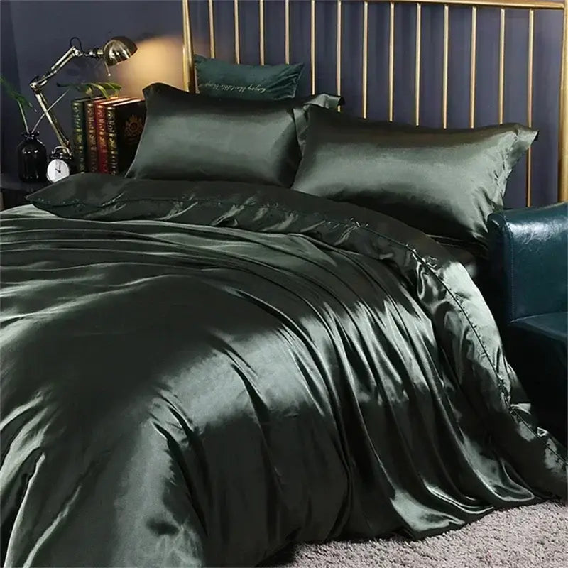 DecorBites™ Luxurious Mulberry Silk Bedding Set with Sheets