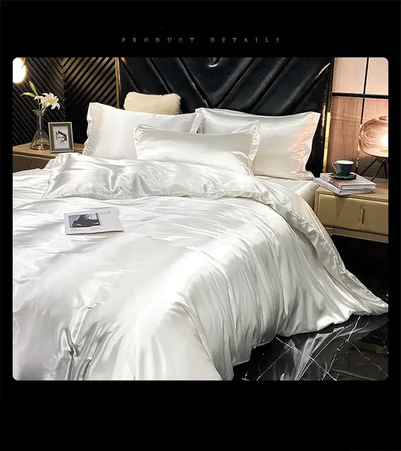 DecorBites™ Luxurious Mulberry Silk Bedding Set With Sheets