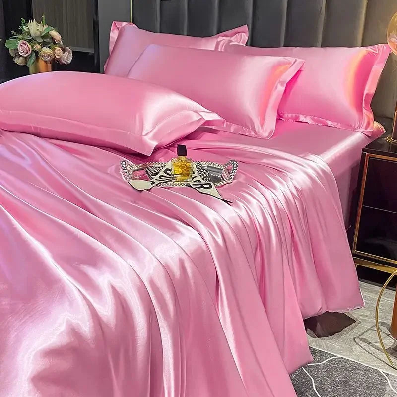 DecorBites™ Luxurious Nordic Silk Bedding Set - Summer Feel