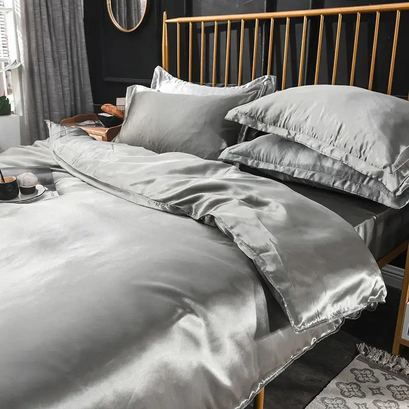DecorBites™ Luxurious Silk Bedding Set - Multiple Sizes