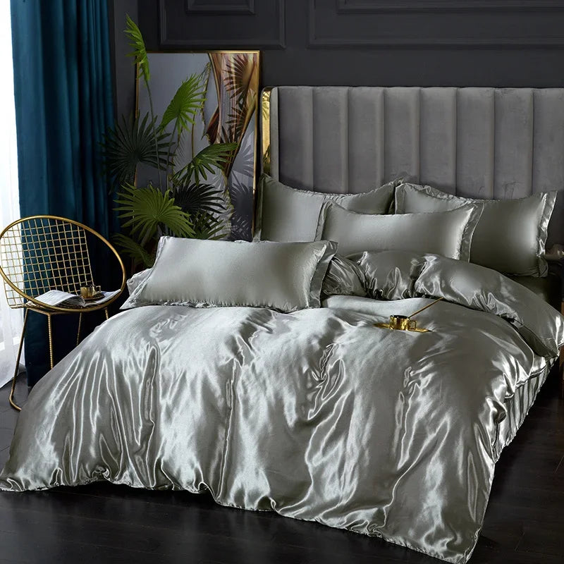 DecorBites™ Luxurious Silk Bedding Set - Various Sizes