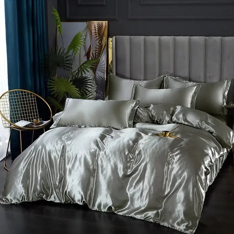 DecorBites™ Luxurious Silk Bedding Set - Various Sizes