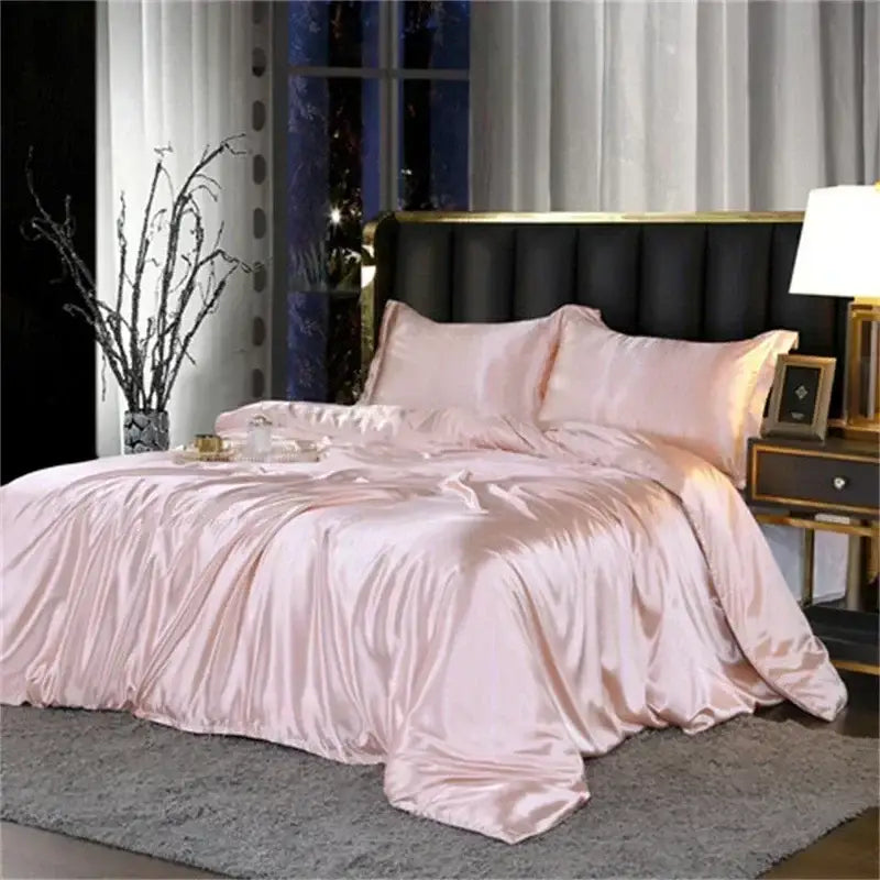 DecorBites™ Luxurious Silk King Size Bedding Set