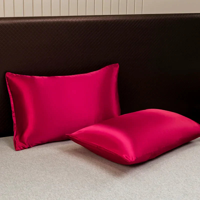 DecorBites™ Luxurious Solid Color Satin Bedding Set