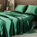 DecorBites™ Luxurious Solid Color Satin Bedding Set