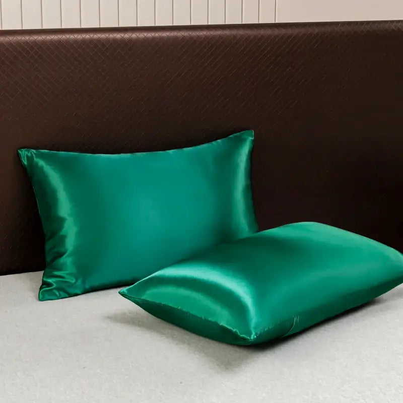 DecorBites™ Luxurious Solid Color Satin Bedding Set
