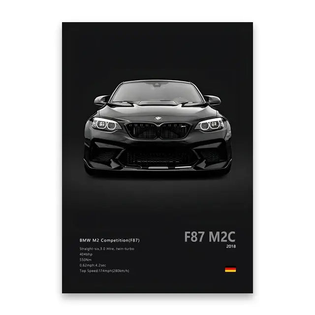 DecorBites™ Luxury Car Canvas Art Print Home Decor Gift