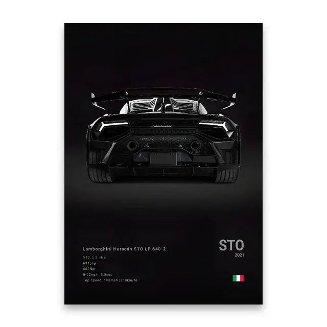 DecorBites™ Luxury Car Canvas Wall Art Decor