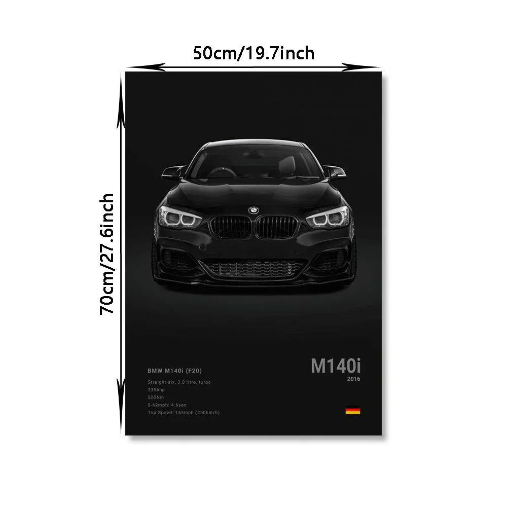DecorBites™ Luxury Car Canvas Wall Art PrintMural