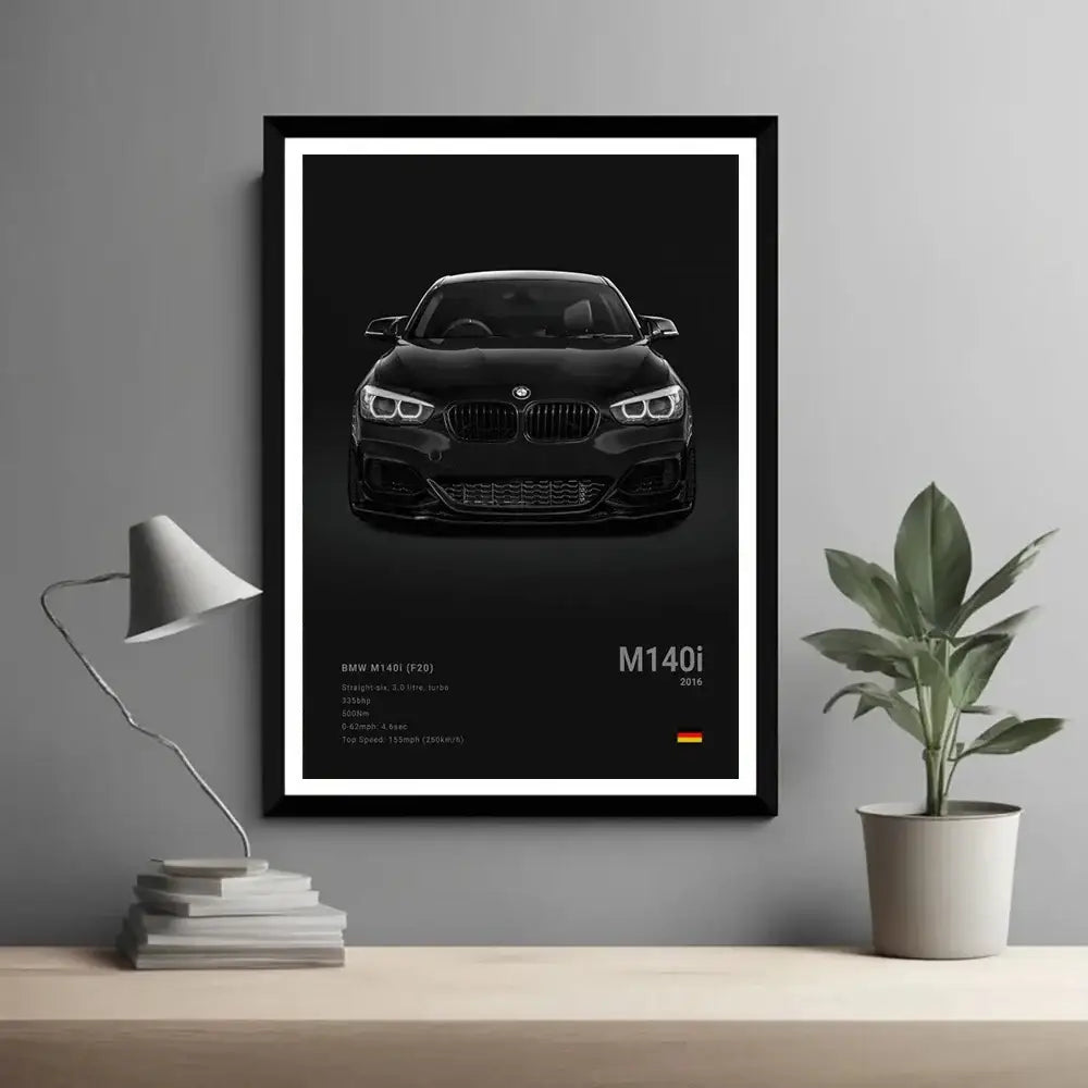 Modern silver sports cars canvas wall art for living room decor