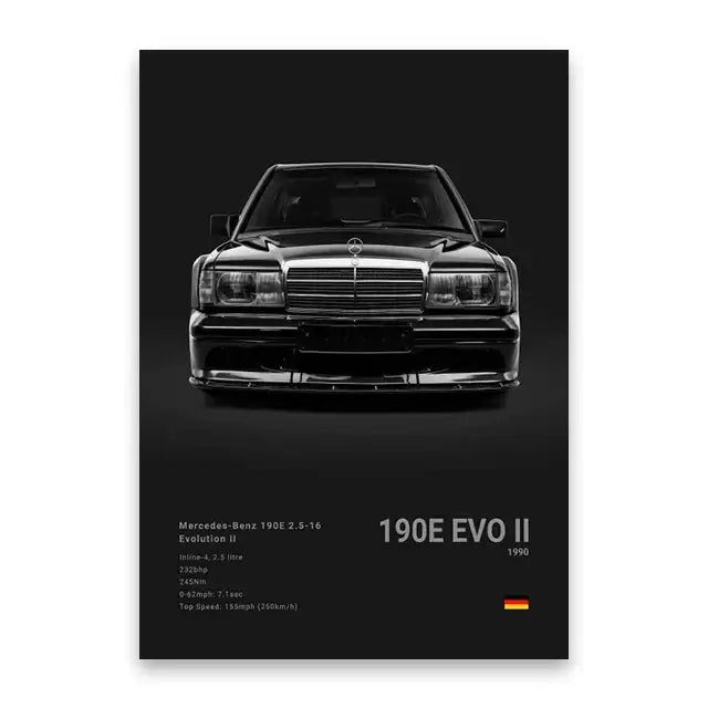 DecorBites™ Luxury Cars Canvas Wall Art Print