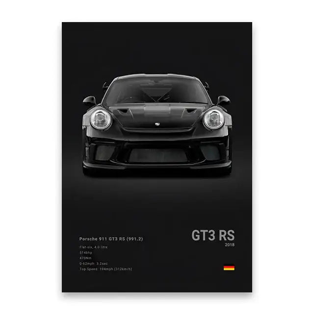 DecorBites™ Luxury Cars Canvas Wall Art Print
