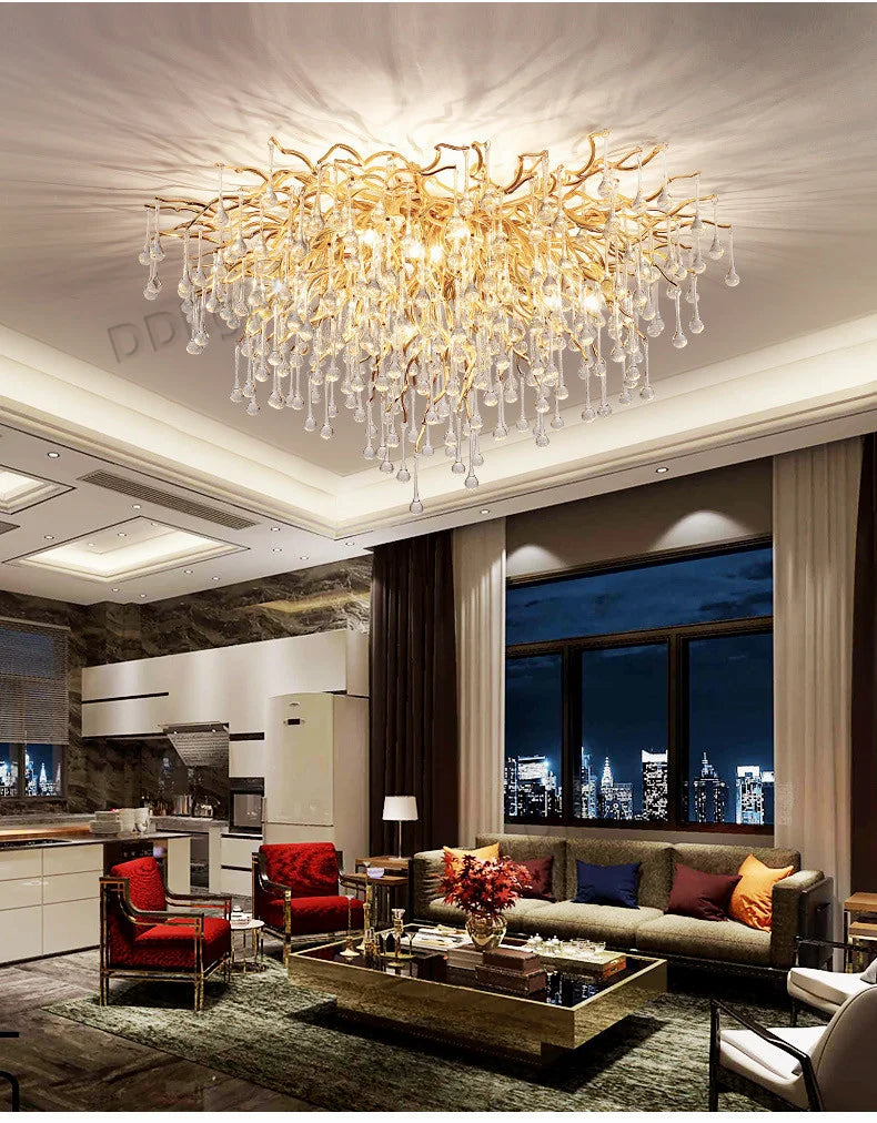 DecorBites™ Luxury Crystal Chandelier for Home Decor