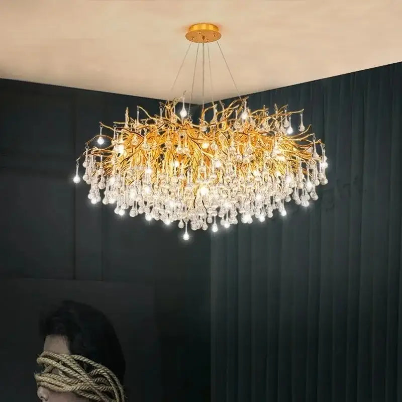 DecorBites™ Luxury Crystal Chandelier for Home Decor