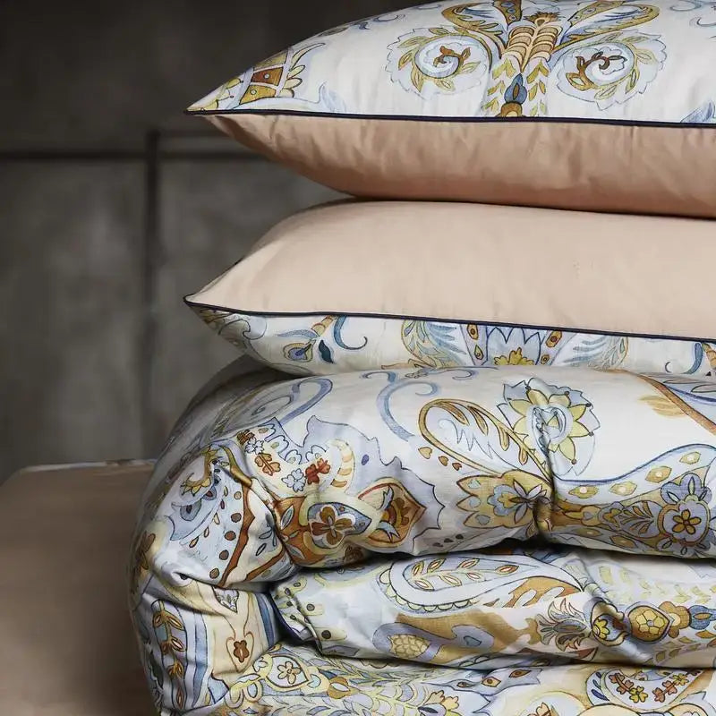 DecorBites™ Luxury Egyptian Cotton Bedding Set - Flamingo & Leaf