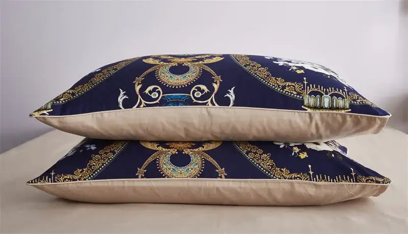 DecorBites™ Luxury Egyptian Cotton Bedding Set - Flamingo Leaf Pattern