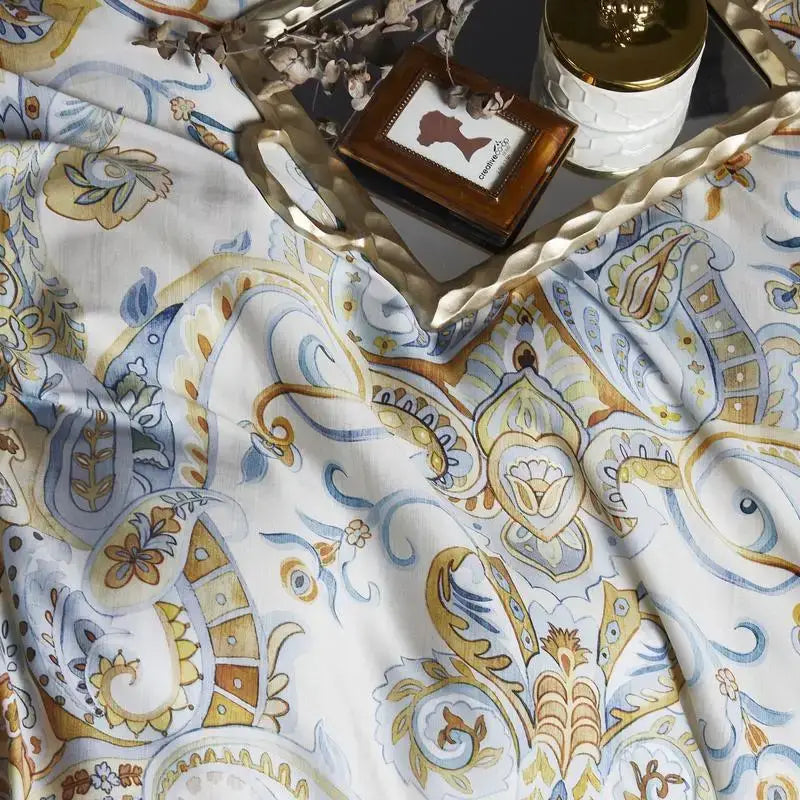 DecorBites™ Luxury Egyptian Cotton Bedding Set with Flamingo Leaf Pattern