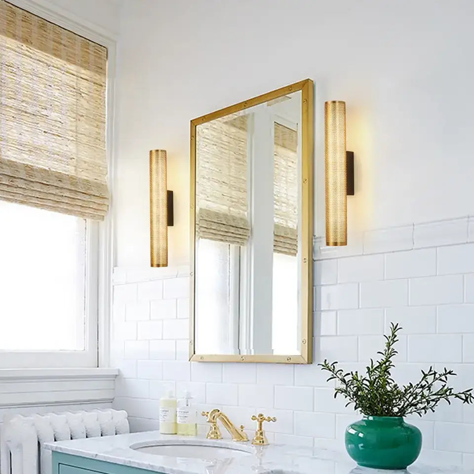 DecorBites™ Luxury Gold Vanity Wall Sconce