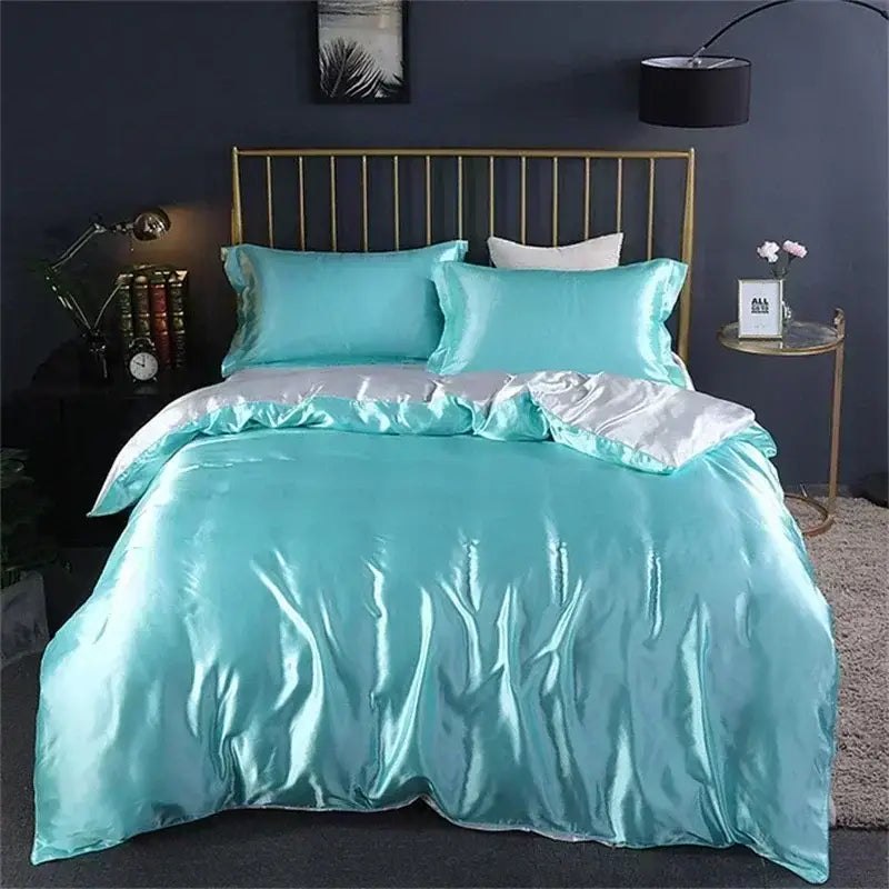 DecorBites™ Luxury Mulberry Silk Bedding Set - Queen & King Size