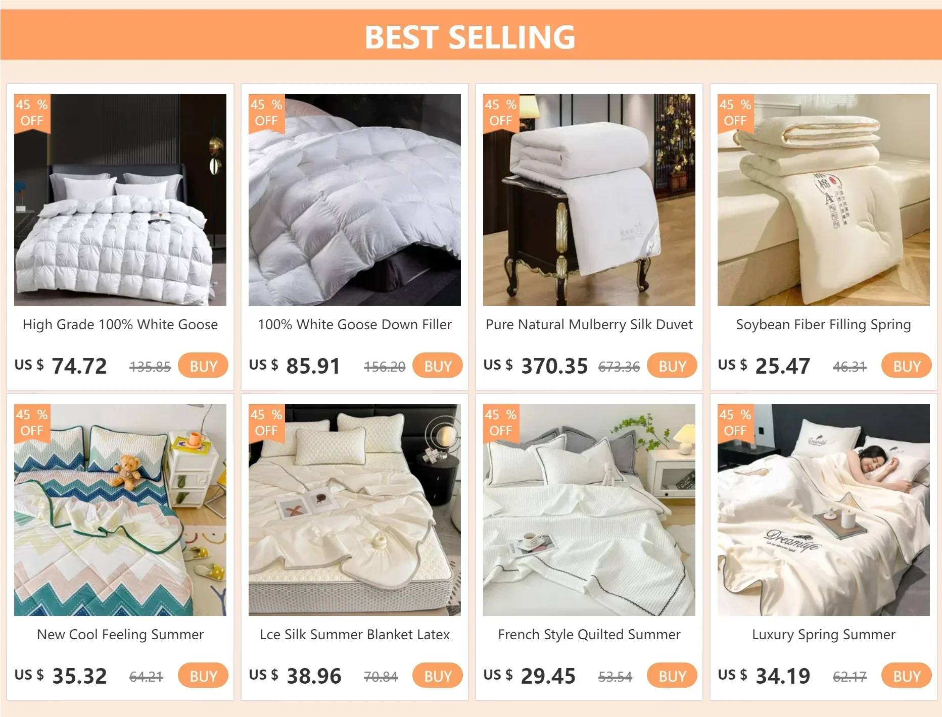 DecorBites™ Luxury Mulberry Silk Bedding Set with Sheets
