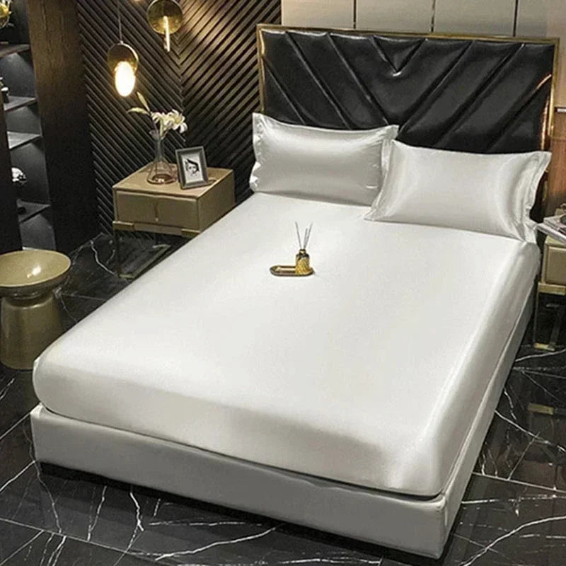 DecorBites™ Luxury Mulberry Silk Bedding Set with Sheets