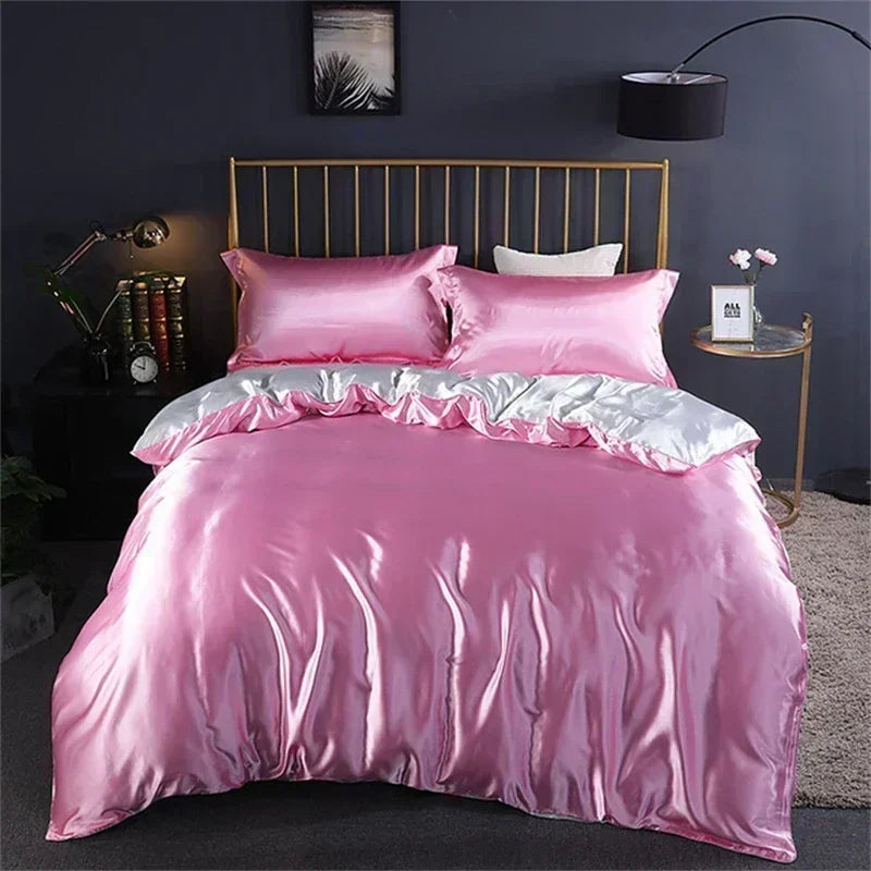 DecorBites™ Luxury Mulberry Silk Bedding Set with Sheets