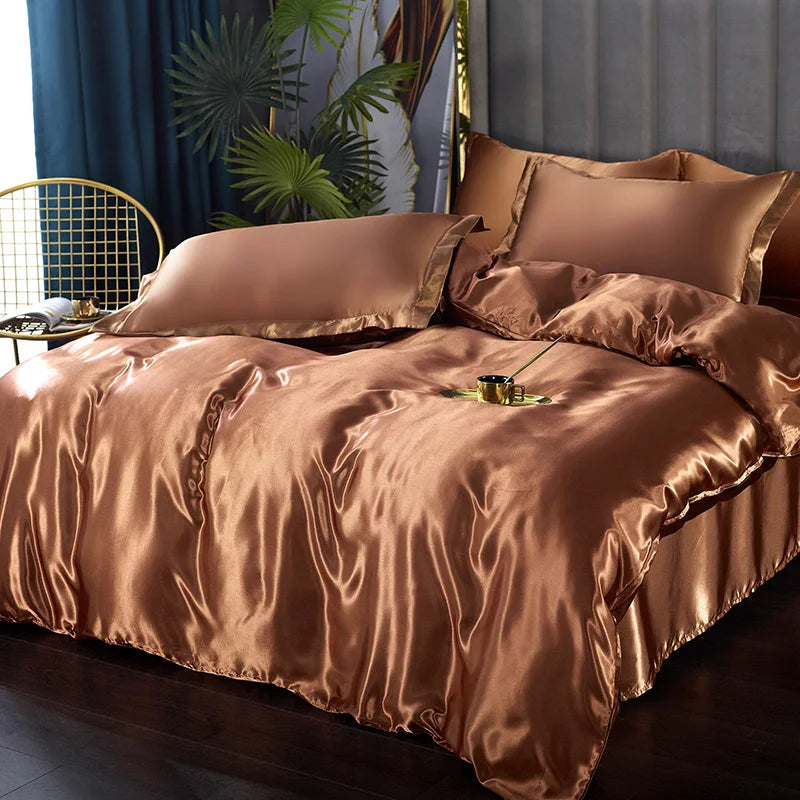 DecorBites™ Luxury Silk Bedding Set - Multiple Sizes