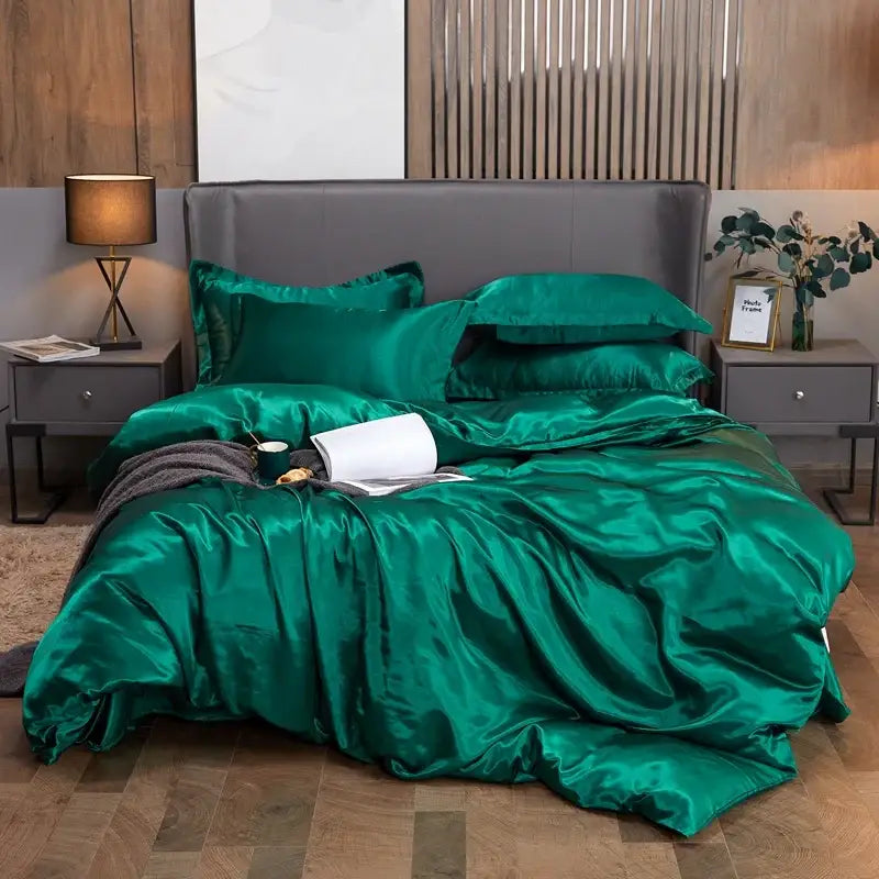 DecorBites™ Luxury Solid Color Bedding Set - Twin/King/Queen