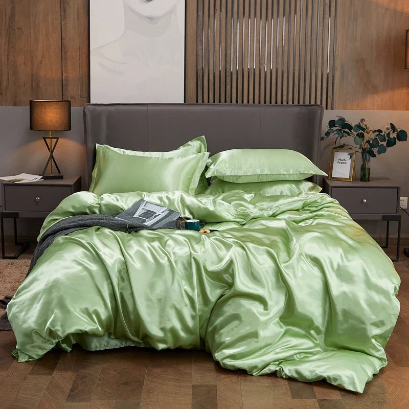 DecorBites™ Luxury Solid Color Bedding Set - Twin, Queen, King