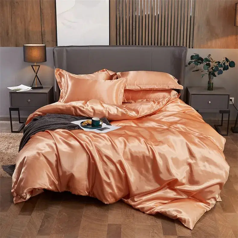 DecorBites™ Luxury Solid Color Bedding Set - Twin/Queen/King