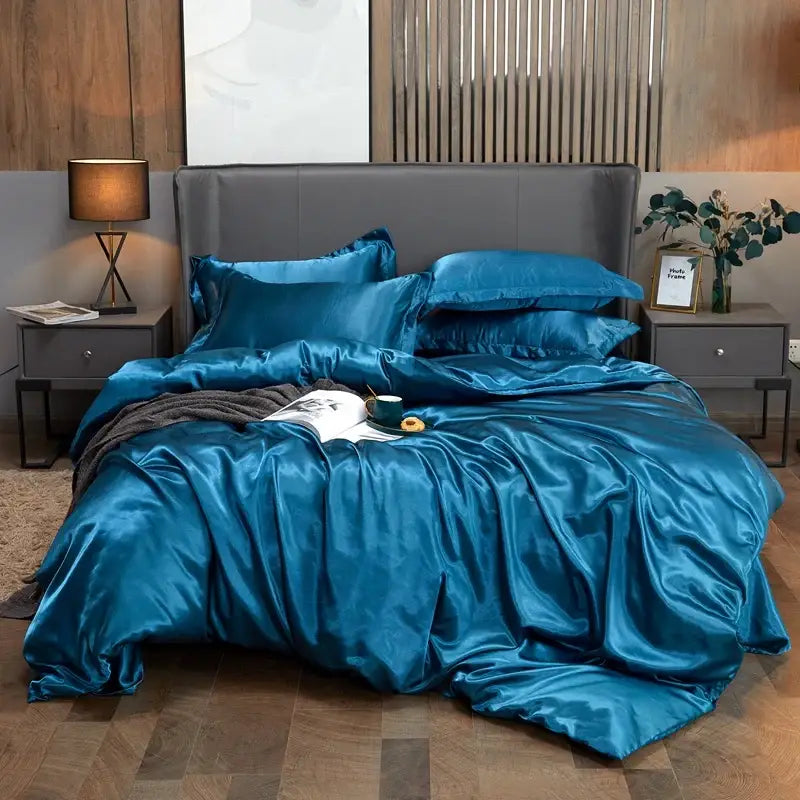 DecorBites™ Luxury Solid Color Bedding Set - Twin, Queen, King