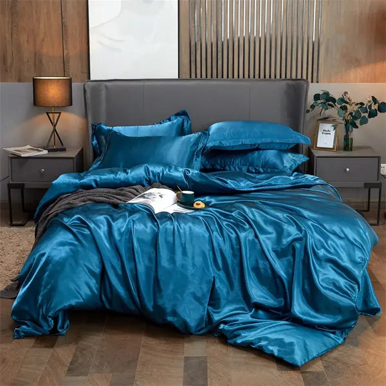 DecorBites™ Luxury Solid Color Bedding Set - Twin, Queen, King
