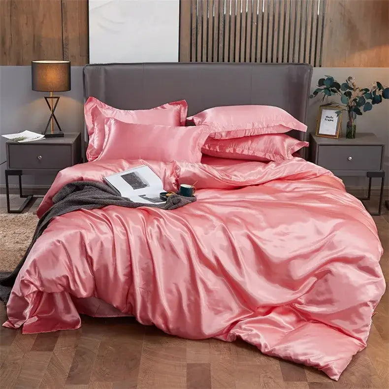 DecorBites™ Luxury Solid Color Bedding Set - Twin, Queen, King
