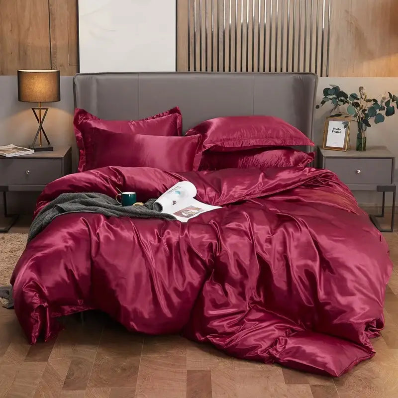 DecorBites™ Luxury Solid Color Bedding Set - Twin/Queen/King