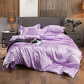DecorBites™ Luxury Solid Color Rayon Satin Bedding Set