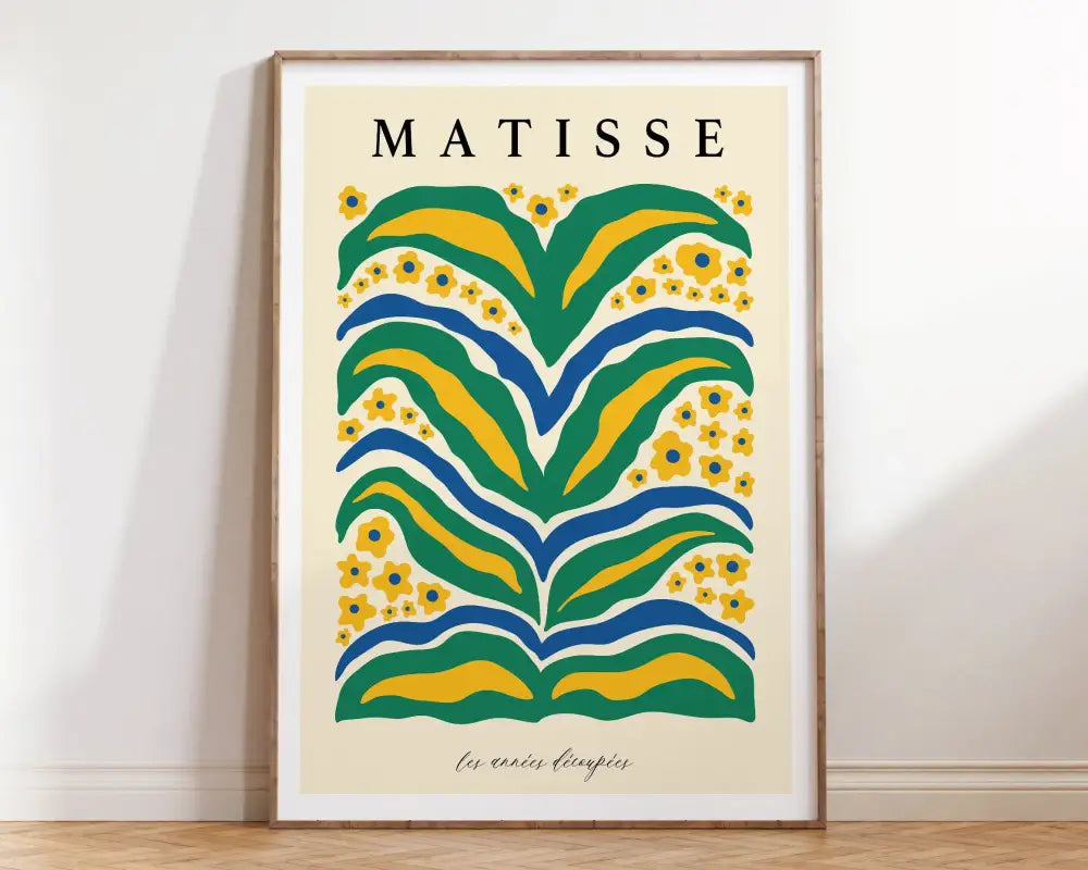 DecorBites™ Matisse Floral Art Prints - Botanical Collection