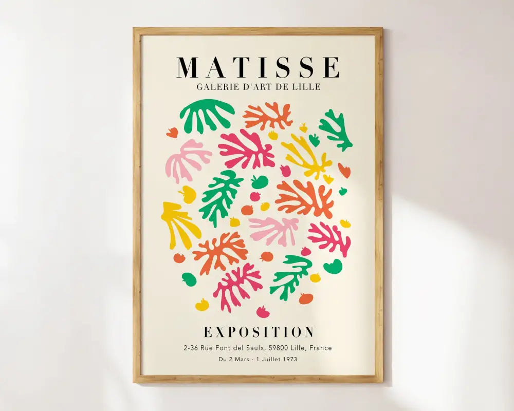 DecorBites™ Matisse Floral Art Prints - Botanical Collection