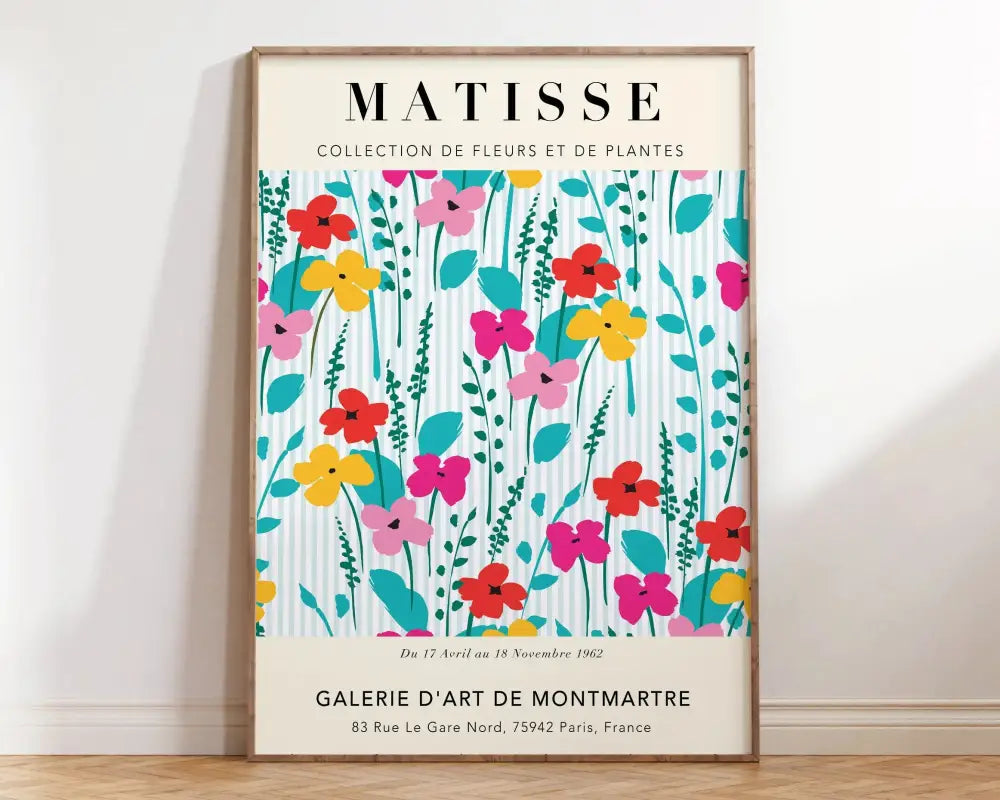 DecorBites™ Matisse Flower Market Poster Collection