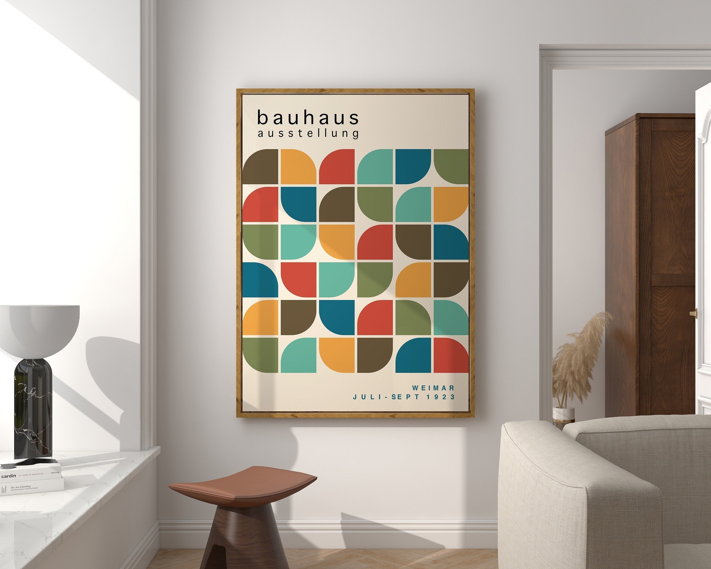 DecorBites™ Mid Century Geometric Art Canvas Print