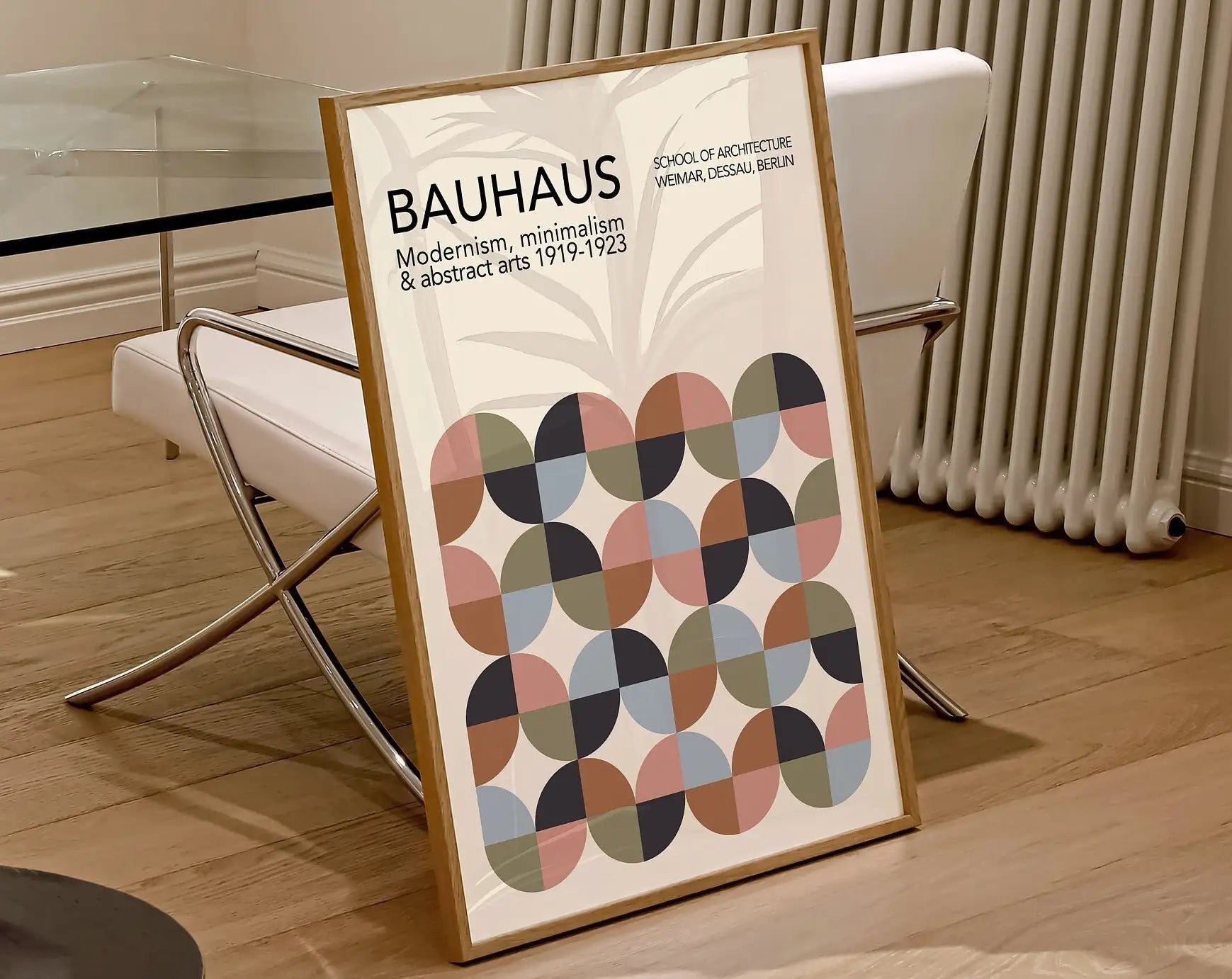 DecorBites™ Mid Century Geometric Canvas Wall Art