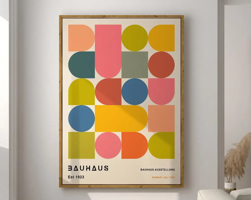 DecorBites™ Mid Century Modern Geometric Canvas Wall Art
