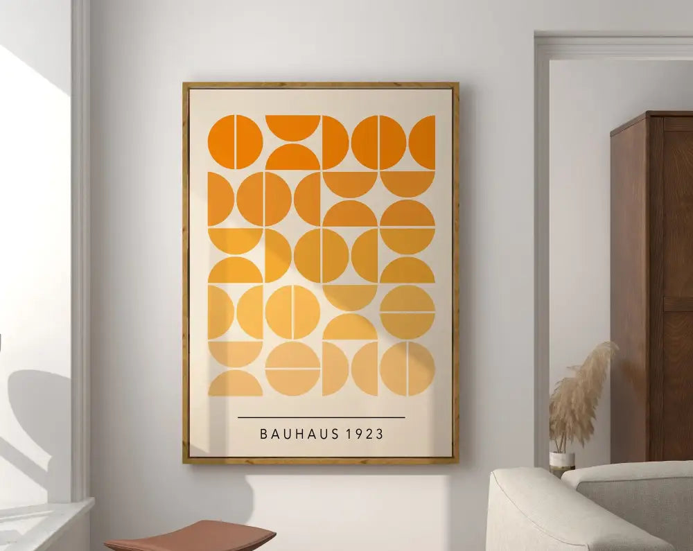 DecorBites™ Mid Century Modern Geometric Canvas Wall Art
