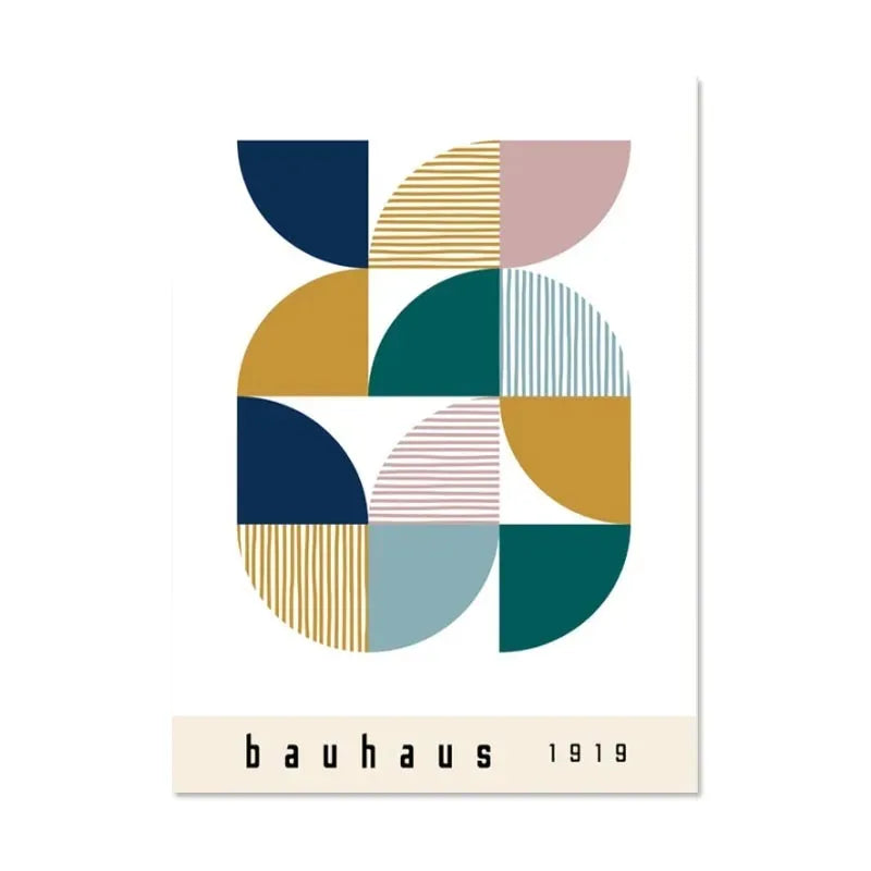 DecorBites™ Minimalist Black and White Bauhaus Canvas Print